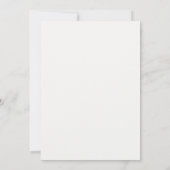 Minimalistische Monogram Trouwtafel Nummerkaart Kaart (Achterkant)