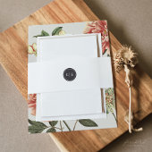 Minimalistische Monogram Trouwuitnodiging Buikband Uitnodigingen Wikkel