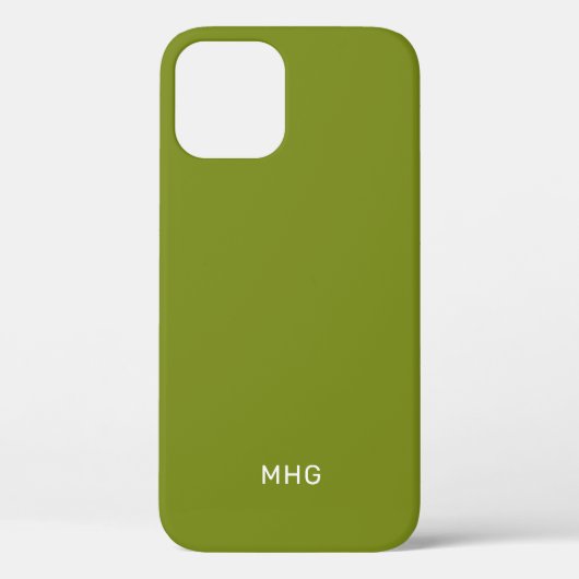 Minimalistische Monogrammen-telefoongevallen Case-Mate iPhone Case (Achterkant)