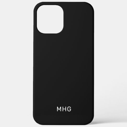 Minimalistische Monogrammen-telefoongevallen Case-Mate iPhone Case (Achterkant)