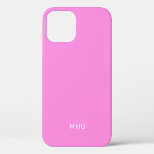 Minimalistische Monogrammen-telefoongevallen Case-Mate iPhone Case (Achterkant)