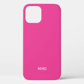 Minimalistische Monogrammen-telefoongevallen Case-Mate iPhone Case (Achterkant)
