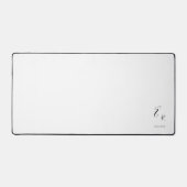 Minimalistische Monogramnaam Elegante Script Lette Bureaumat (Voorkant)