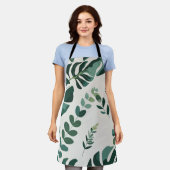 Minimalistische Monstera en Greenery Pattern - Mod Schort (Gedragen)