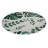Minimalistische Monstera en Greenery Pattern - Mod Snijplank (Hoek)