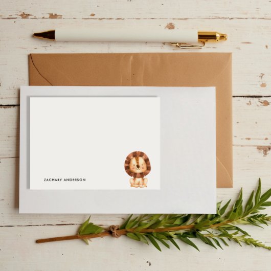 Minimalistische Mooie Baby Leeuw Kinderen Geperson Post-it® Notes