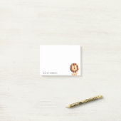 Minimalistische Mooie Baby Leeuw Kinderen Geperson Post-it® Notes (Op bureau)