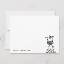Minimalistische Mooie Babyzebra Kinderen Gepersona
