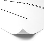 Minimalistische mooie vrouw lijn art poster (Hoek)