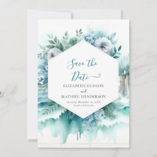 Minimalistische Mooie Zeevaart Bruiloft Save The Date