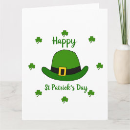 Minimalistische Mopshagedis Gelukkige St. Patrick' Kaart