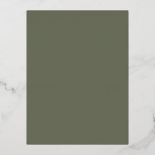 Minimalistische mosfolie uitnodigingskaart (op maa folie uitnodiging briefkaart