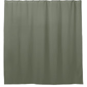 Minimalistische mosgroene douchegordijn (Voorkant)