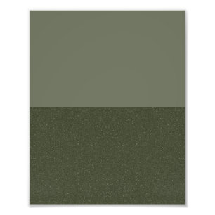 Minimalistische mosgroene posterprint – Aanpasbaar Foto Afdruk