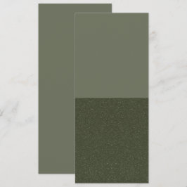 Minimalistische mosgroene uitnodiging voor twee zo