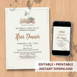 Minimalistische moskee horizon Ramadan Iftar uitno Kaart