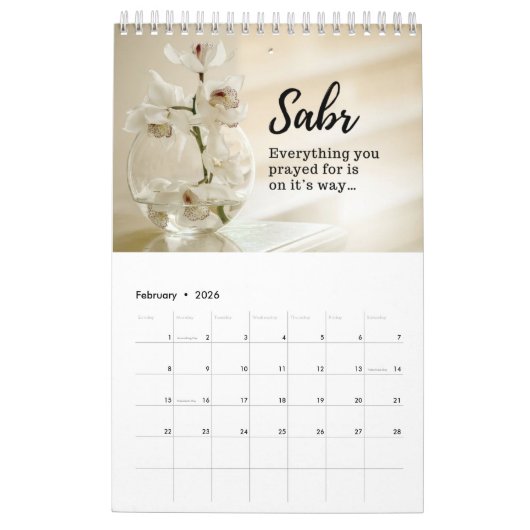 minimalistische moslim 2023 kalender (Feb 2026)