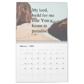 Minimalistische moslim Rabbanas dua Kalender (Feb 2026)