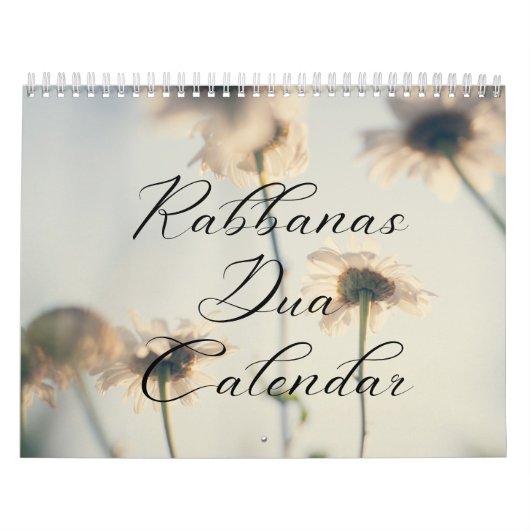 Minimalistische moslim Rabbanas dua Kalender (Hoes)