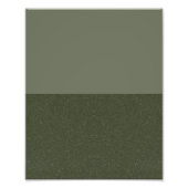 Minimalistische Moss Green Poster Print –  (Voorkant)