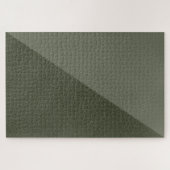 Minimalistische Moss Groene Hoek Puzzel (Horizontaal)