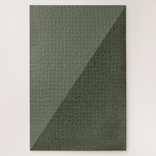 Minimalistische Moss Groene Hoek Puzzel (Verticaal)