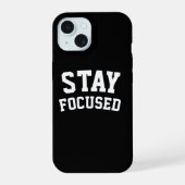 Minimalistische motivatie iPhone 15 case (Achterkant)