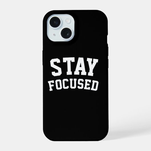 Minimalistische motivatie iPhone 15 case (Achterkant)