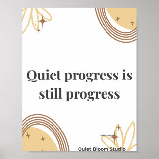 Minimalistische Motivatie Quote Poster