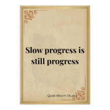 Minimalistische Motivatieposter