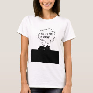 Minimalistische Motiverende Katten Citaat Humor Ge T-shirt