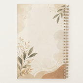 Minimalistische Motiverende Spiraal Notebook Planner (Achterkant)