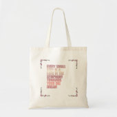 Minimalistische Motiverende Tote Tas (Voorkant)