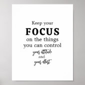 Minimalistische Motiverende Typografie Poster (Voorkant)