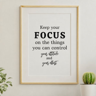 Minimalistische Motiverende Typografie Poster