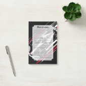 Minimalistische Motorsport Formule Raceauto Snelhe Post-it® Notes (Kantoor)
