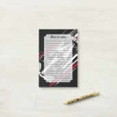 Minimalistische Motorsport Formule Raceauto Snelhe Post-it® Notes (Op bureau)