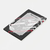 Minimalistische Motorsport Formule Raceauto Snelhe Post-it® Notes (Schuin)