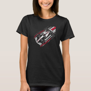 Minimalistische Motorsport Formule Raceauto Snelhe T-shirt