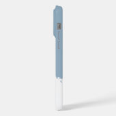 Minimalistische Mountain Icy Blue Phone Case iPhone Hoesje (Linkerkant)