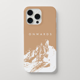 Minimalistische Mountain Soft Beige iPhone 15 Pro Max Case
