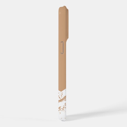 Minimalistische Mountain Soft Beige iPhone Hoesje (Rechterkant)
