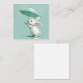 Minimalistische mousses: Laat regendruppels je kon Notitiekaartje (Voorkant / Achterkant)