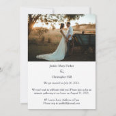 Minimalistische Mr & Mrs. We hebben de koninklijke Kaart (Achterkant)