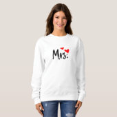 Minimalistische Mrs-shirt – Door liefde geïnspiree Trui (Voorkant volledig)