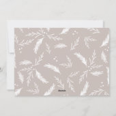 Minimalistische multi-foto-collage kerstkaart (Achterkant)