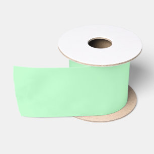 Minimalistische munt groen effen effen kleur moder satijnen lint