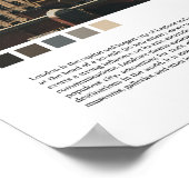 Minimalistische muur van Londen Poster (Hoek)