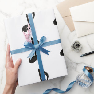 Minimalistische Muzieknoot – Inktpenseelstijl op Cadeaupapier