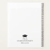 Minimalistische naam 2024 Graduation Party Planner (Achterkant)